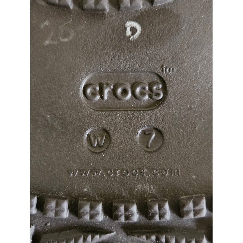 Crocs Meleen Twist Sandals Womens 7 Espresso Dark Brown Slide Strappy - Picture 7 of 7